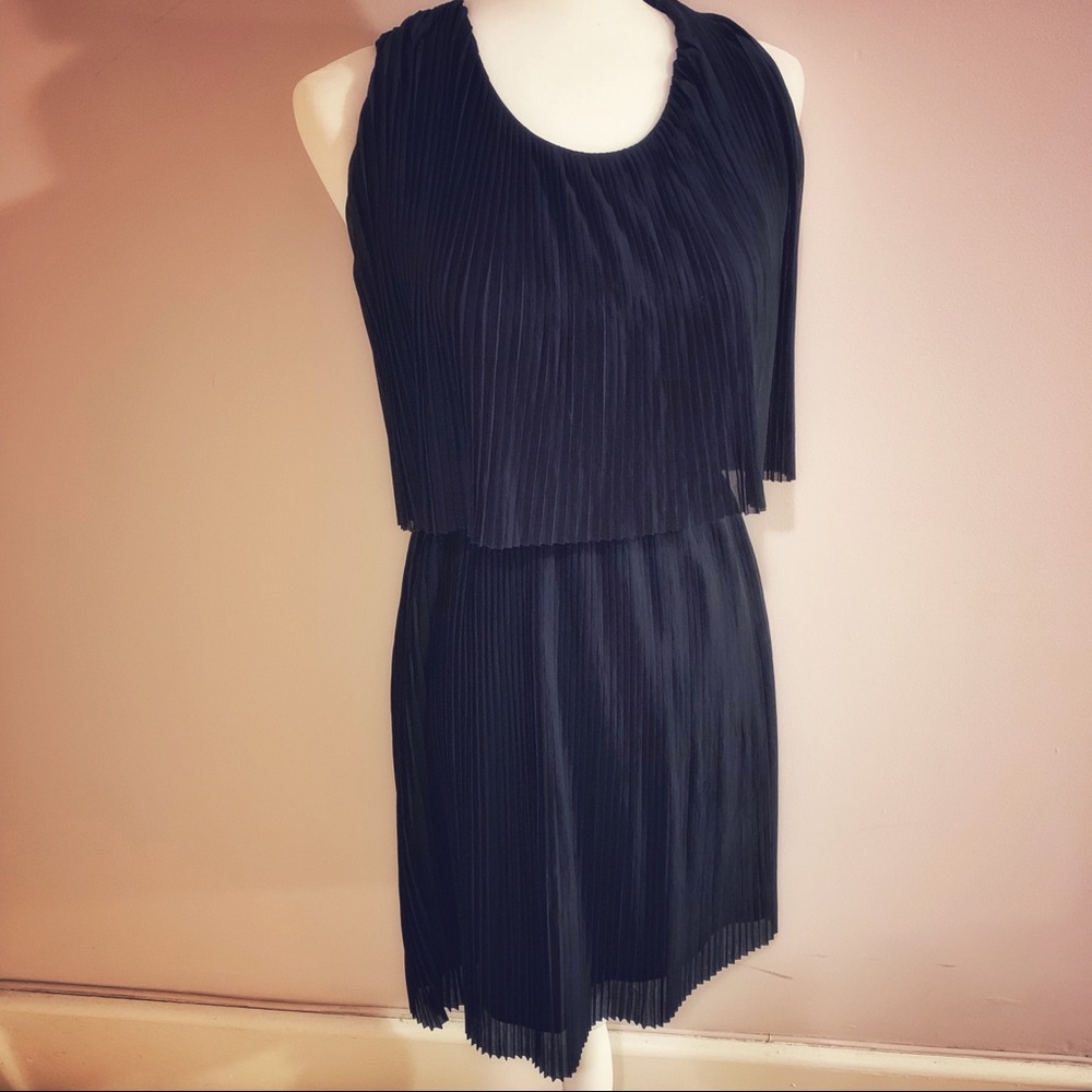 H&M pleated mini dress
